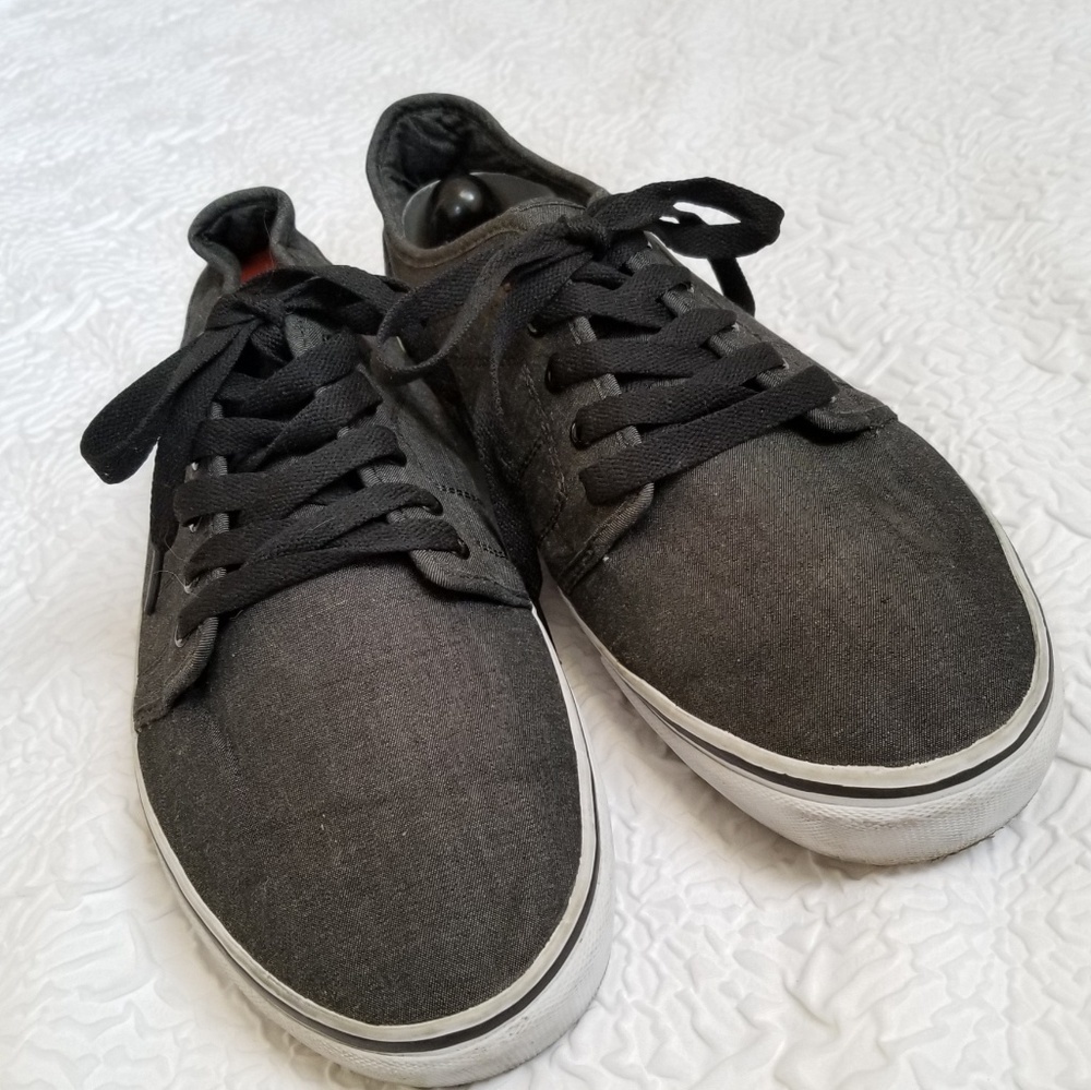 💋HP💋Hawk Men's TH Paddock Grey Canvas Sneakers